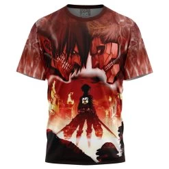 Burning Attack On Titan T-Shirt