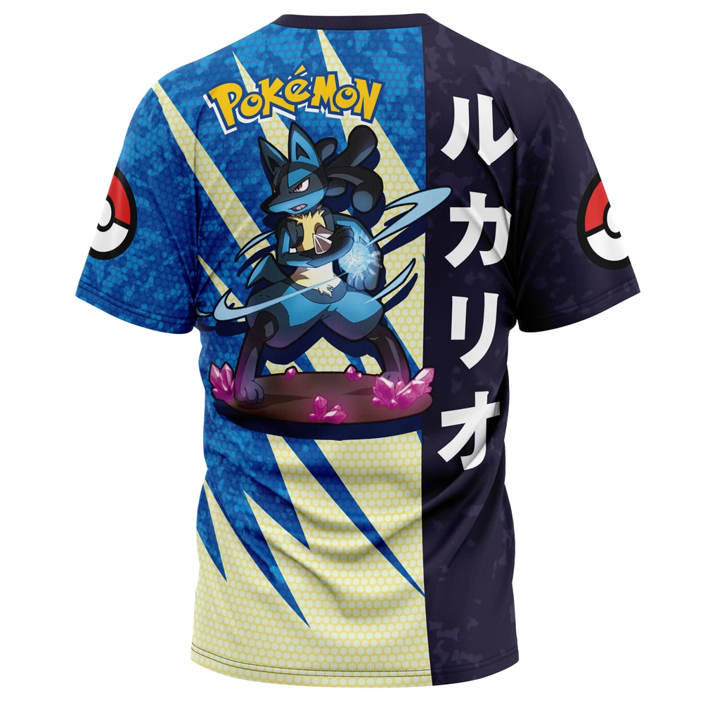 Lucario Attack Pokemon T-Shirt - Image 2