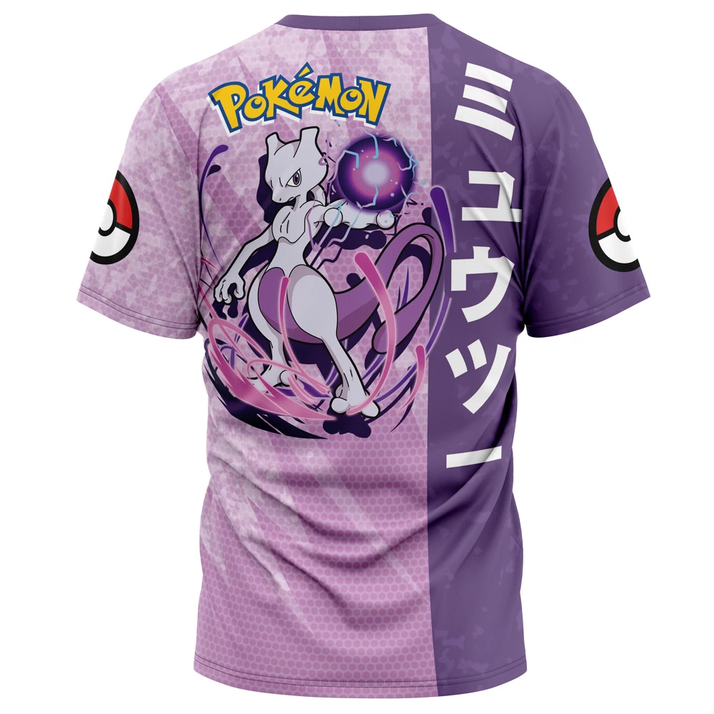 Mewtwo Attack Pokemon T-Shirt - Image 2