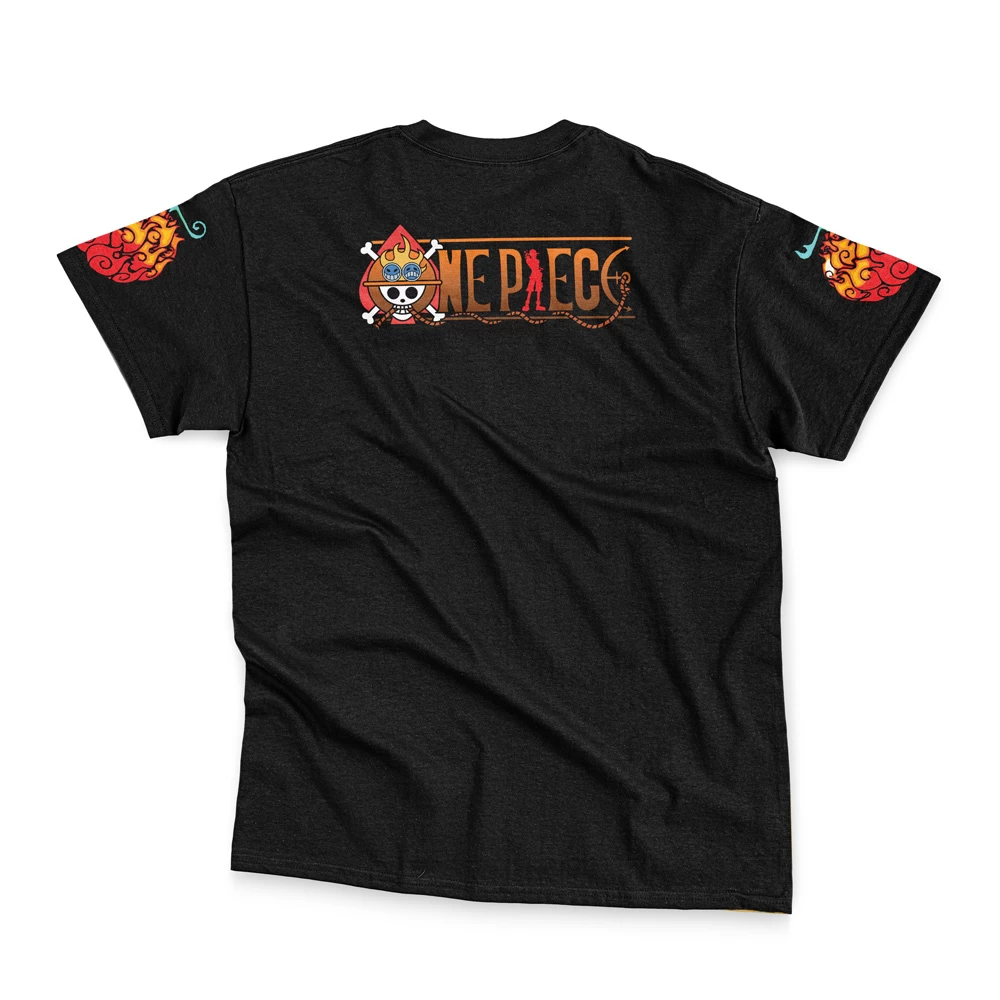 Portgas D. Ace V2 One Piece Streetwear T-Shirt - Image 4