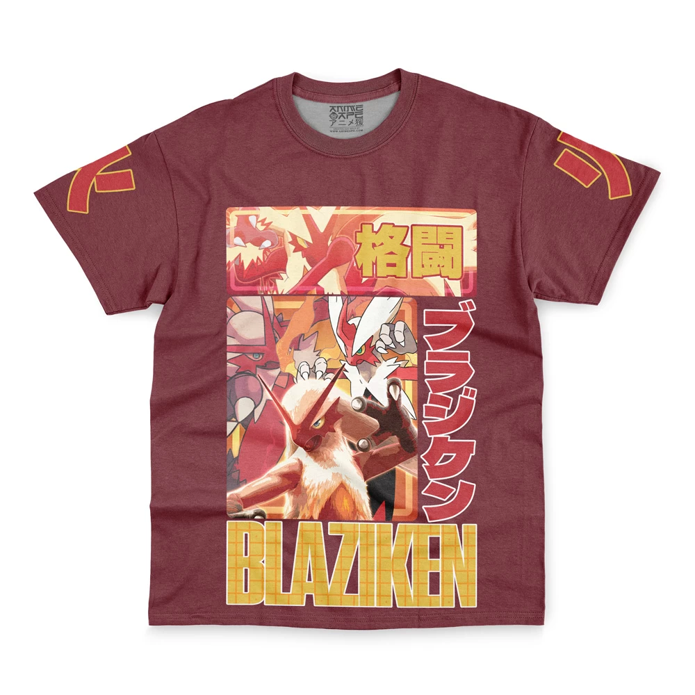 Blaziken Pokemon Streetwear T-Shirt - Image 2