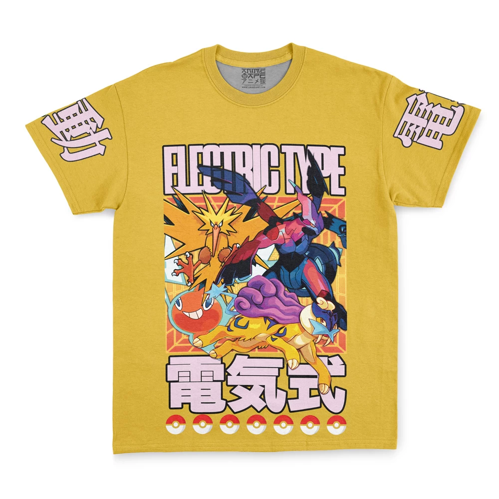Electric Type Pokemon Streetwear T-Shirt