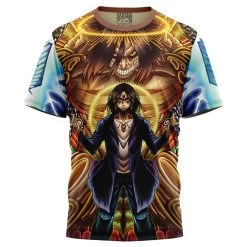 Trippy Eren Yeager Timeskip Attack On Titan T-Shirt