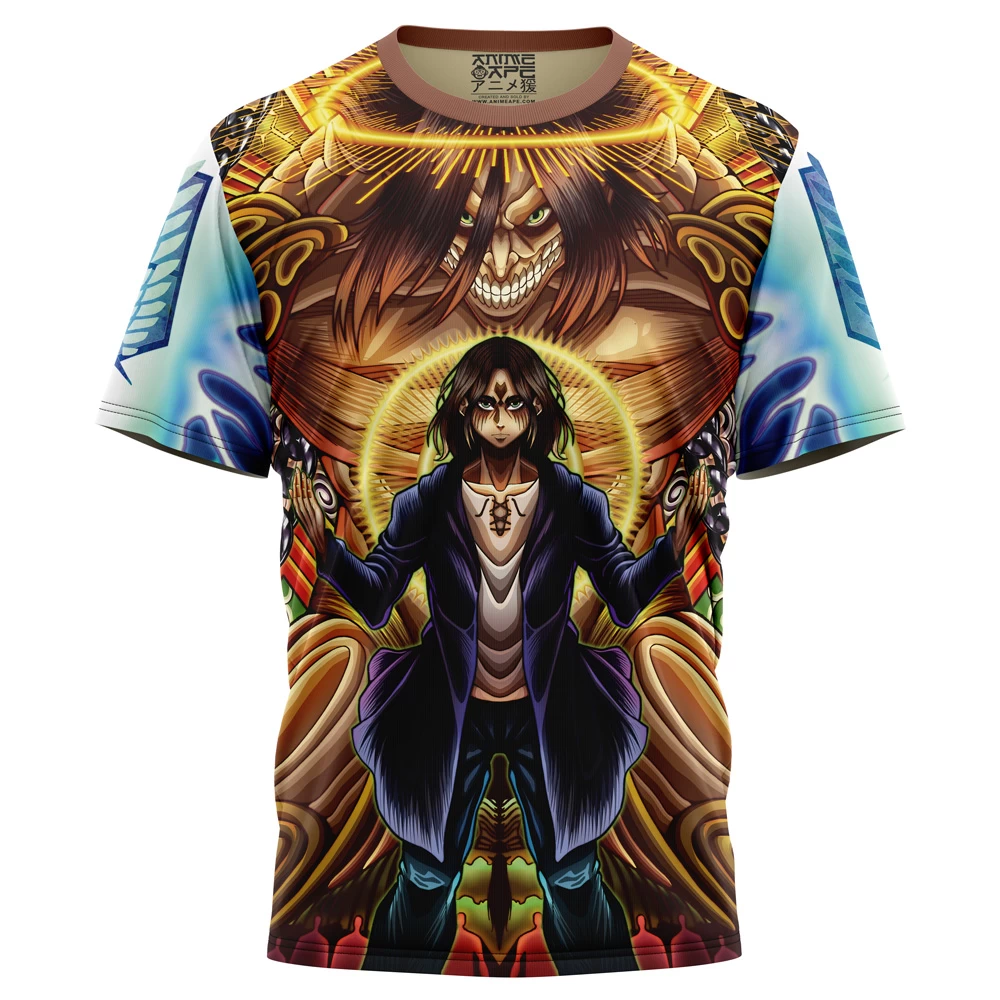 Trippy Eren Yeager Timeskip Attack On Titan T-Shirt
