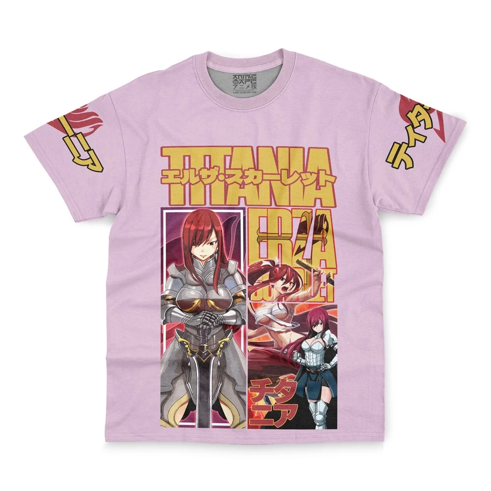 Erza Scarlet Fairy Tail Streetwear T-Shirt - Image 2