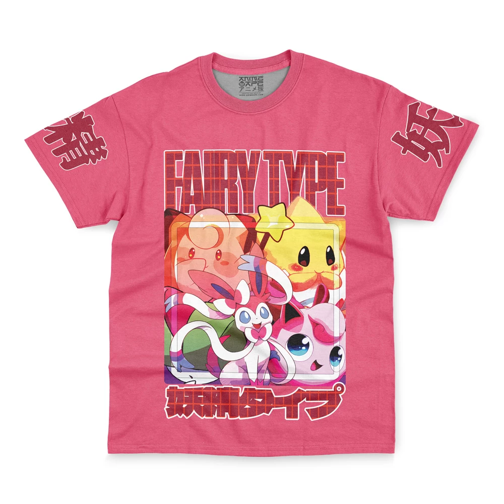 Fairy Type Pokemon Streetwear T-Shirt - Image 2