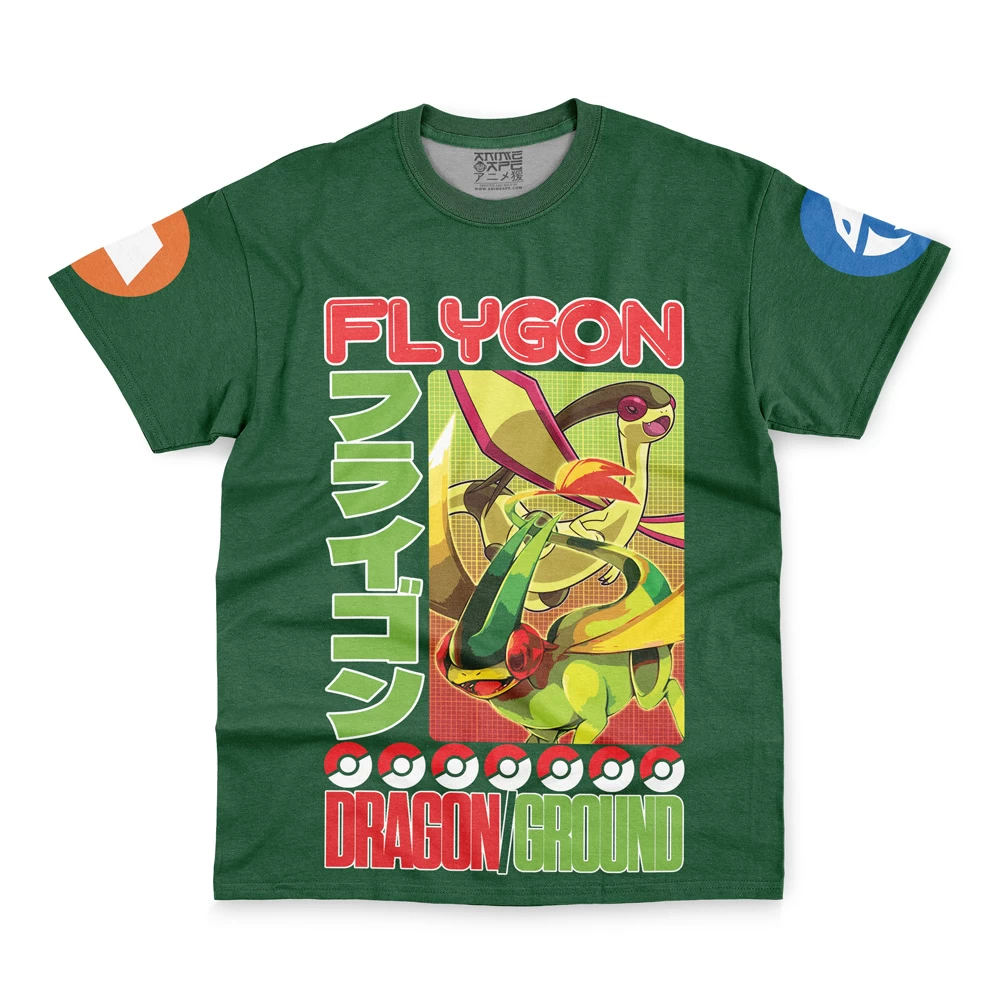 Flygon Pokemon Streetwear T-Shirt - Image 2