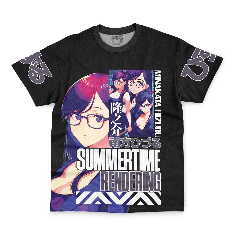 Minakata Hizuru Summer Time Rendering Streetwear T-Shirt - Image 2