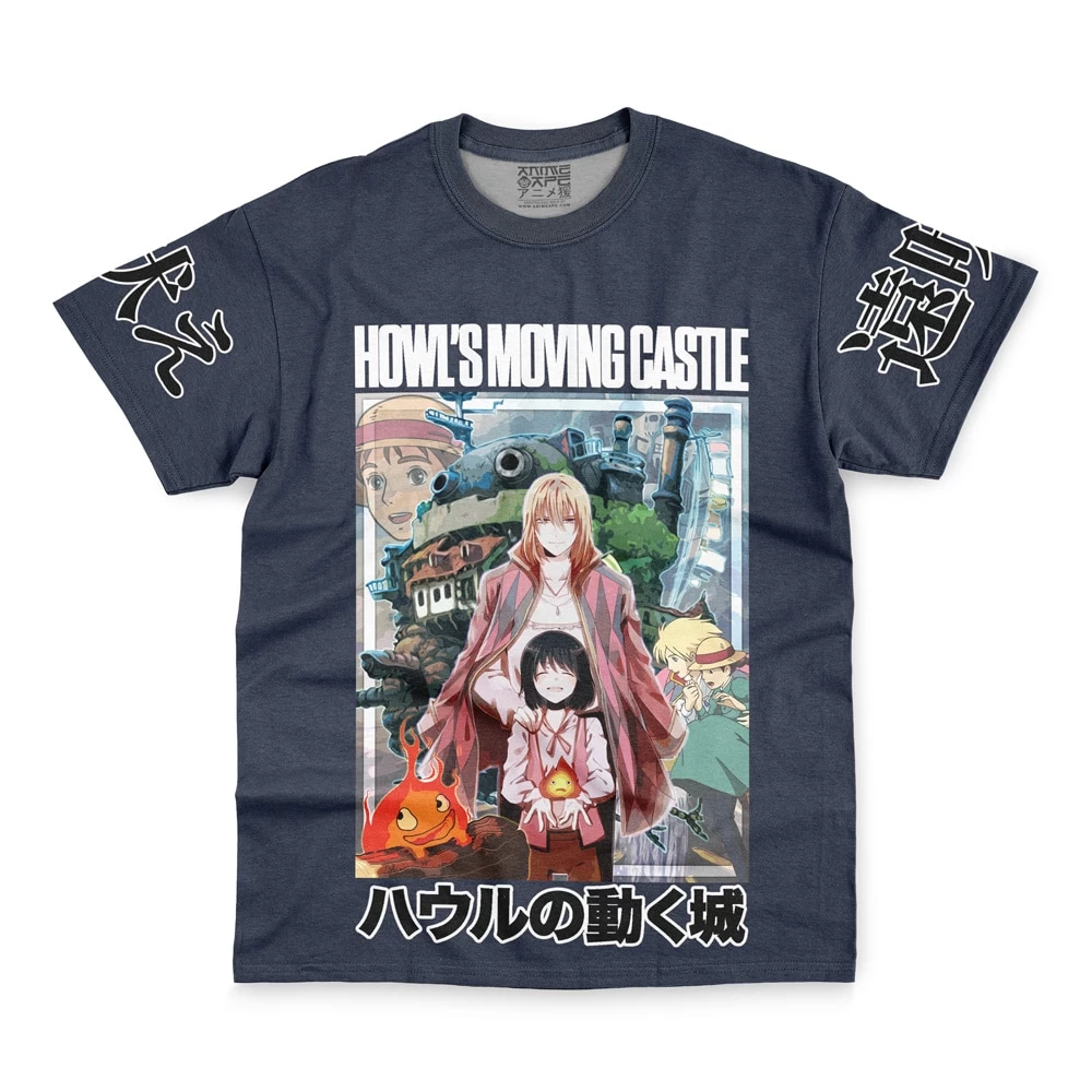Howl’s Moving Castle Studio Ghibli Streetwear T-Shirt - Image 2