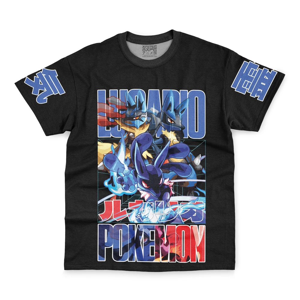 Lucario Pokemon Streetwear T-Shirt - Image 2