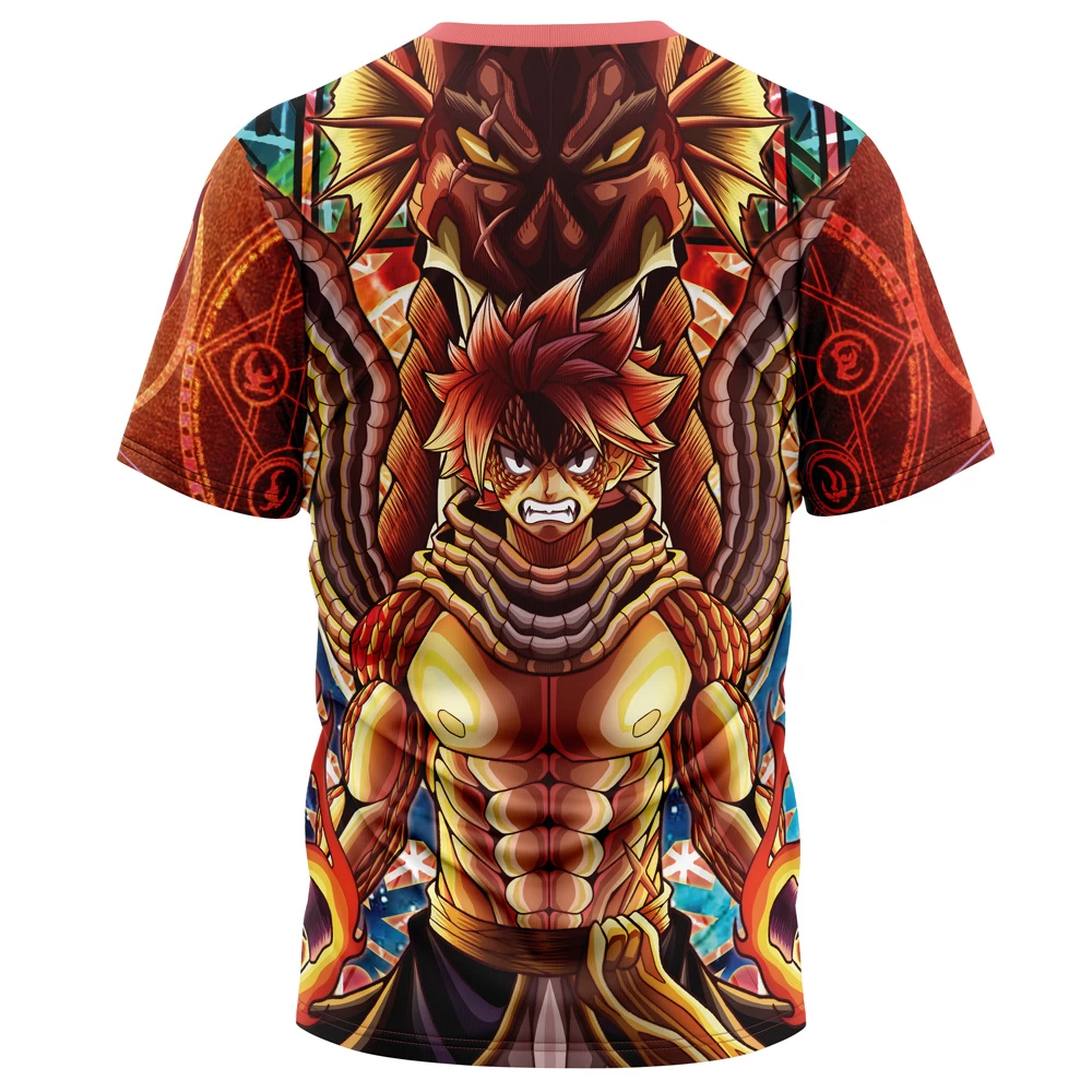 Trippy Natsu Dragneel X Igneel Fairy Tail T-Shirt - Image 2