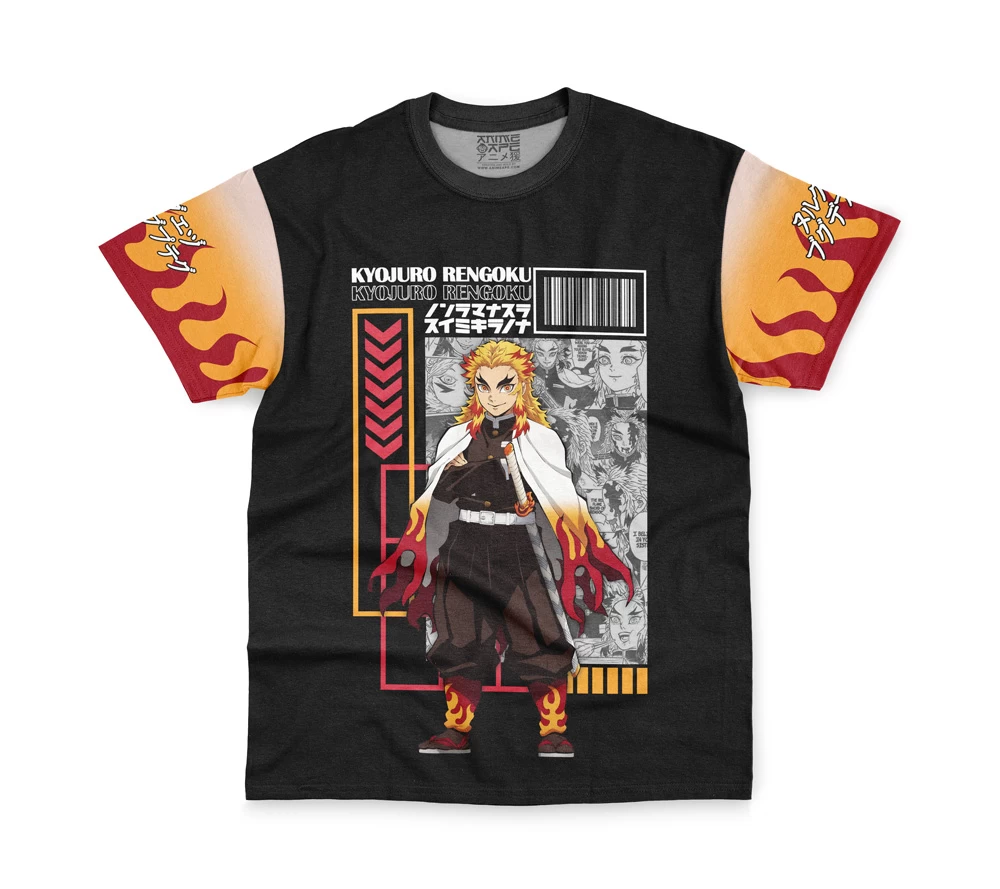 Kyojuro Rengoku Demon Slayer Streetwear T-Shirt - Image 2