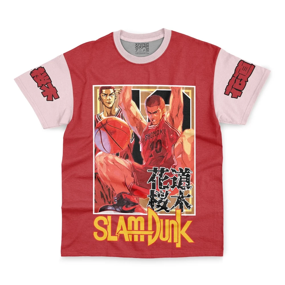 Hanamichi Sakuragi Slam Dunk Streetwear T-Shirt - Image 2