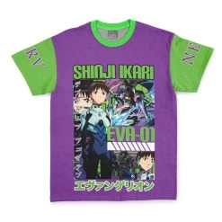Shinji Ikari X Eva 01 Neon Genesis Evangelion Streetwear T-Shirt