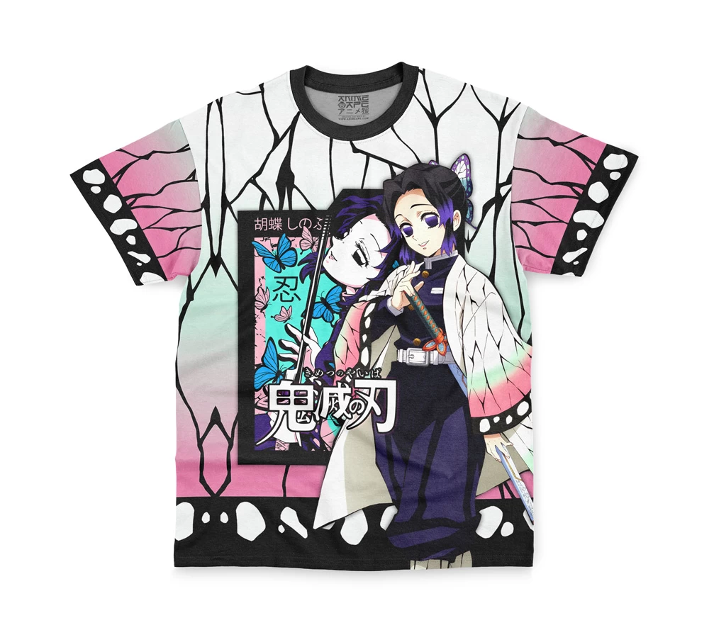 Kocho Shinobu Haori Demon Slayer Streetwear T-Shirt - Image 2