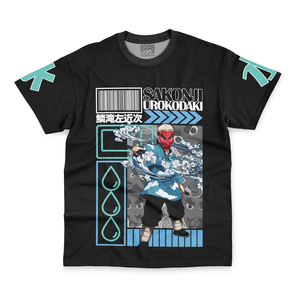 Sakonji Urokodaki Demon Slayer Streetwear T-Shirt - Image 2