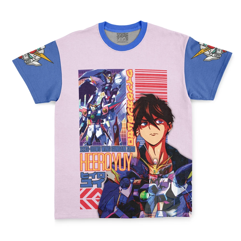 Heero Yuya X Wing Zero Gundam Wing Endless Waltz Streetwear T-Shirt
