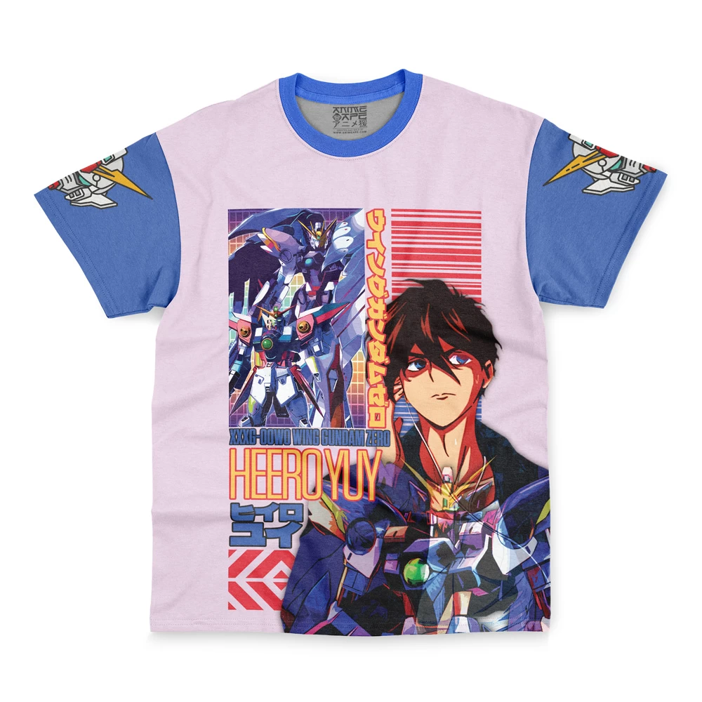 Heero Yuya X Wing Zero Gundam Wing Endless Waltz Streetwear T-Shirt - Image 2