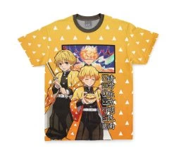 Agatsuma Zenitsu Haori Demon Slayer Streetwear T-Shirt